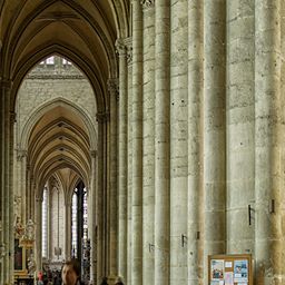 Amiens Cathedral Passages North Aisle Looking East Life