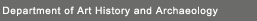 Department of Art History and Archaeology