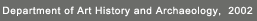 Department of Art History and Archaeology