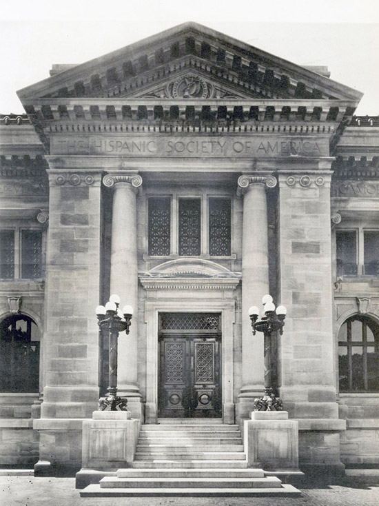 Entrance porch, Museum of the Hispanic Society of America, 1906