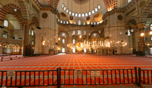 Suleymaniye Mosque Complex: View of the interior