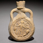 Pilgrim Flask of St. Menas, detail