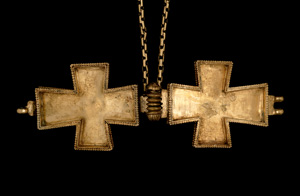 Pendant Reliquary Cross, open view