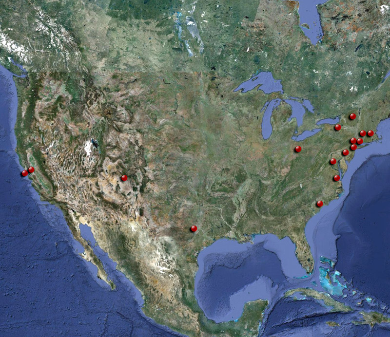 Map of the United States