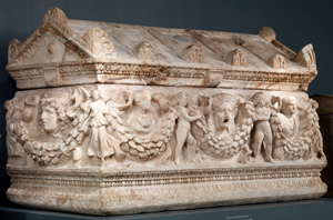 Garland Sarcophagus, front and left side