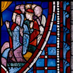 Panels from a Window Showing the Life and Martyrdom of St. Vincent of Saragossa, detail