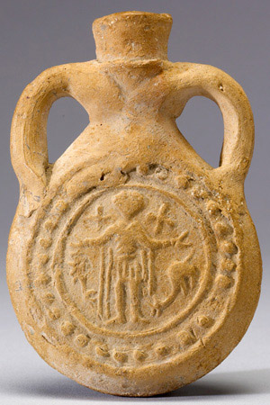 Pilgrim Flask of St. Menas, Reverse
