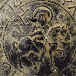Pilgrim Flask of St. Sergios, detail