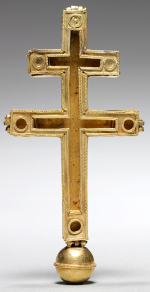 Double-Arm Reliquary Cross, back view