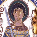 Reliquary Pendant of St. Demetrios with St. George, detail