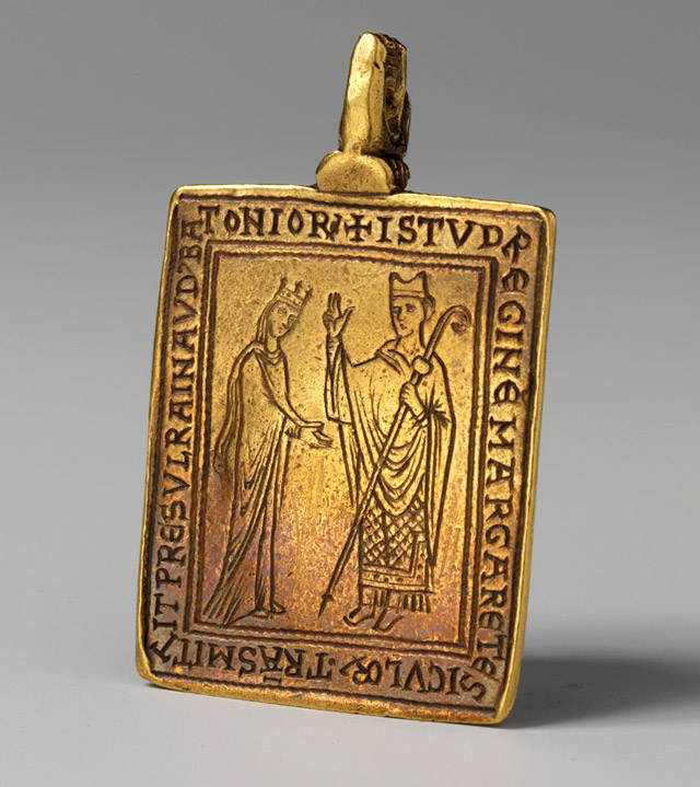 Reliquary Pendant with Queen Margaret of Sicily and Bishop Reginald of Bath