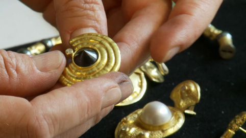 Video still from the British Museum video on Medieval Goldsmiths