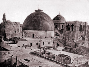 Church of the Holy Sepulcher in the late 19th century.
